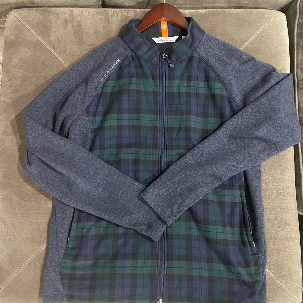 Peter Millar Blue and Green Plaid Jacket